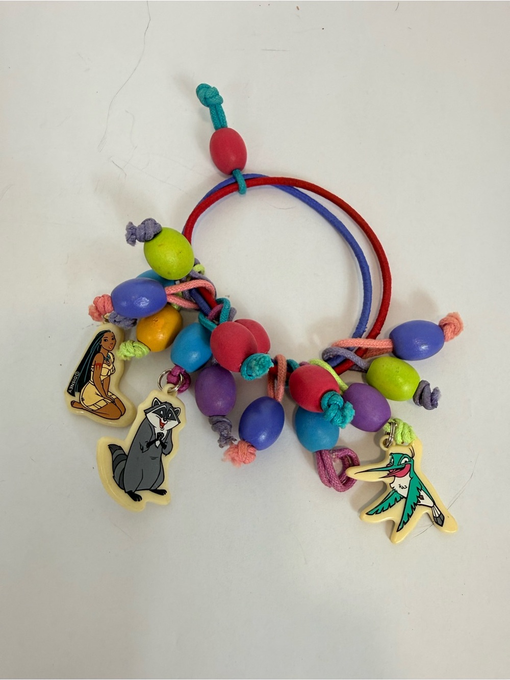 VTG Goody Disney Pocahontas Charm Ponytail Holders Twist 1995